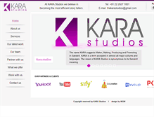 Tablet Screenshot of karastudios.com